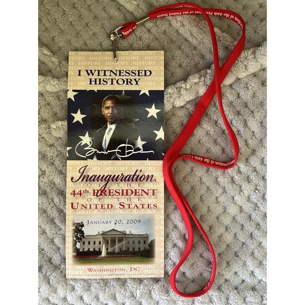 Rare Obama Joe Biden 44th President Inauguration Ticket Election Historic 2009